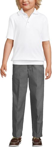 Lands' End School Uniform Big Kids Short Sleeve Banded Bottom Polo Shirt in Saudi Arabia