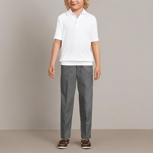Lands' End School Uniform Big Kids Short Sleeve Banded Bottom Polo Shirt in Saudi Arabia