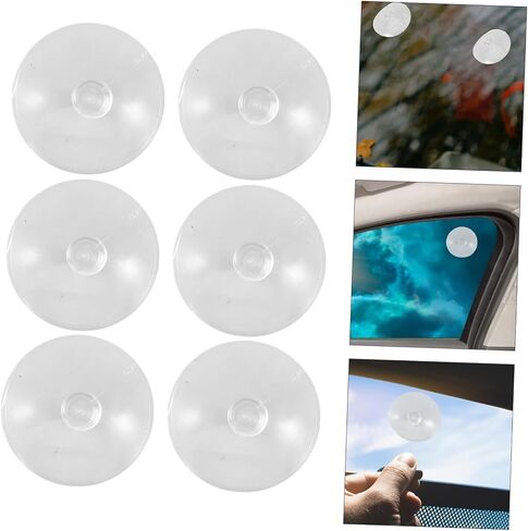 PRETYZOOM 1set Transparent Suction Cups for Windshield Sunshade Lightweight Compact Design for Easy Use for Home Decor and Vehicle Enhancement 6pcs in Saudi Arabia