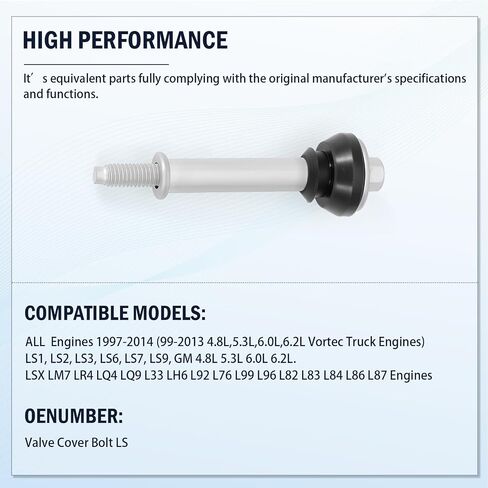 براغي غطاء صمام LS متوافقة مع جميع GM Chevy 1997-2014 LS Series Engine in Kuwait