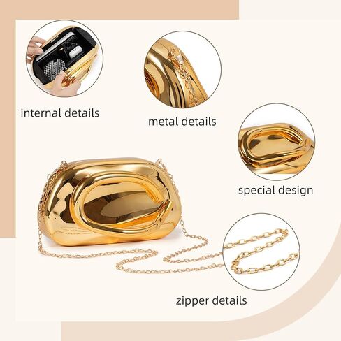 PHILOMENA Evening Clutch Purses Women Acrylic Handbags Metal Handlebars Shoulder Crossbody Bag Wedding Party Causal in Kuwait