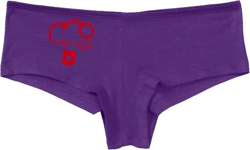 Knaughty Knickers Cop Wife - Cute Handcuffs - LEO Love Purple Boyshort Panties Adult Flirty Fun in Saudi Arabia