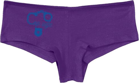 Knaughty Knickers Cop Wife - Cute Handcuffs - LEO Love Purple Boyshort Panties Adult Flirty Fun in Saudi Arabia