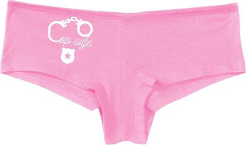 Knaughty Knickers Cop Wife - Cute Handcuffs - LEO Love Pink Boyshort Panties Adult Flirty Fun in Saudi Arabia