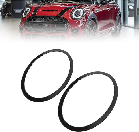 HECASA Headlight Bezel Compatible with 2014-2024 Mini Cooper S F55 F56 F57 Models Replacement for 51137300632 MC2507105 Headlamp Cover Trim Silvery Plastic(ABS) Right Side in Kuwait