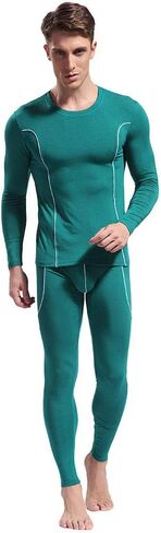 Mendove Men's Lightweight Thermal Underwear Set Long Sleeve Top and Pants in Saudi Arabia