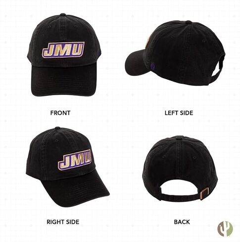 قبعة بيسبول جامعة صبار الصحراء جيمس ماديسون Dukes JMU قبعة مطرزة بحزام قماشي قابل للتعديل للبالغين (النمط A) أرجواني in Saudi Arabia