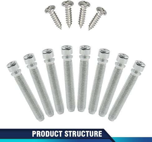 PIT66 Meadlight Abjusters Kit 1-1/2 "Springs 8pcs متوافق مع Chevy Impala ، Biscayne & Belair 1962-1967 in Kuwait