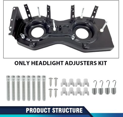 PIT66 Meadlight Abjusters Kit 1-1/2 "Springs 8pcs متوافق مع Chevy Impala ، Biscayne & Belair 1962-1967 in Kuwait