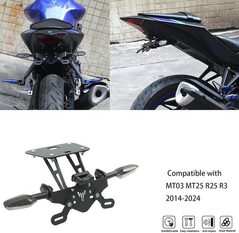 Tail Tidy Kit لـ MT03/R3 2014-2025 MT25/R25 2014-2024. مجموعة لوحة ترخيص مجهزة مجموعة لوحة ترخيص مجهزة in Saudi Arabia