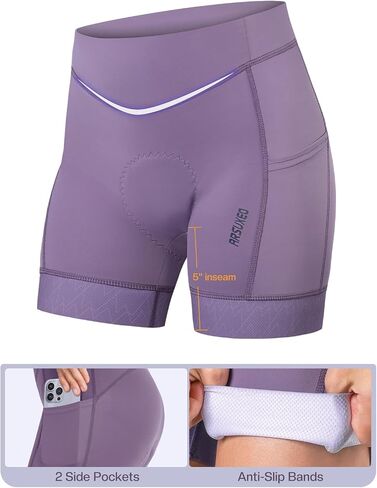 شورت دراجة Arsuxeo 4D دراجة للدراجات دراجات ركوب الدراجات في مجال ركوب الدراجات الداخلية ركوب الدراجات مع جيوب الهاتف in Kuwait