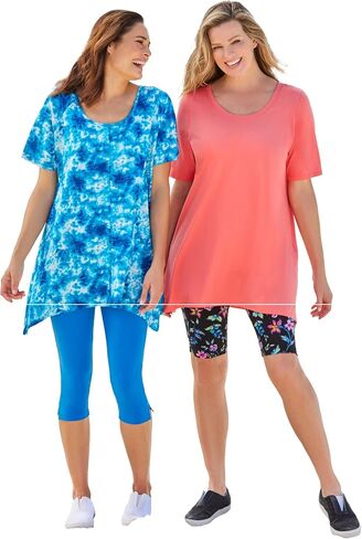 Woman Within Plus Size Stretch Cotton Bike Short in Kuwait