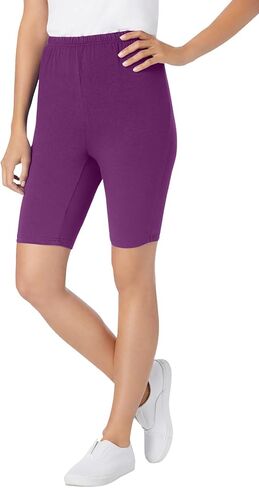 Woman Within Plus Size Stretch Cotton Bike Short in Kuwait