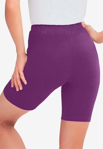 Woman Within Plus Size Stretch Cotton Bike Short in Kuwait