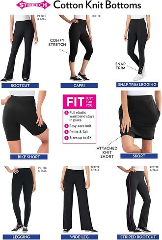 Woman Within Plus Size Stretch Cotton Bike Short in Kuwait