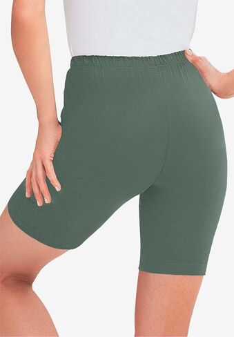 Woman Within Plus Size Stretch Cotton Bike Short in Kuwait