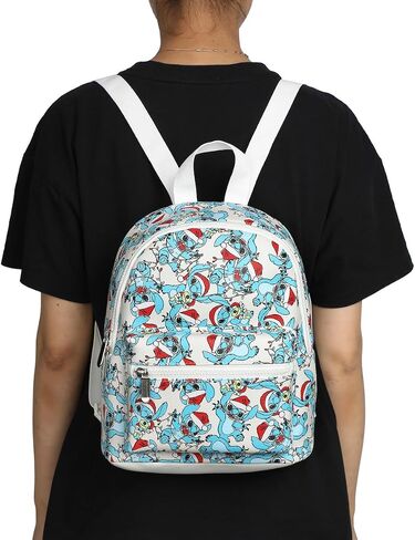 Bioworld Stitch Character Heads All-Over Print 10.6" White Mini Backpack in Saudi Arabia