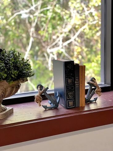 Verdigris Green Sperm Whale Head and Tail Bookends - منظمات رف الكتب البحرية المزخرفة من الراتنج مع سحر الشاطئ الريفي وجاذبية بحرية فريدة من نوعها in Kuwait