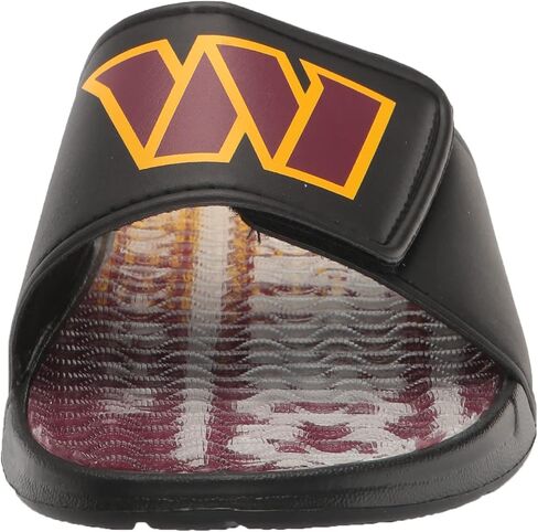FOCO Mens Nfl Team Logo Athletic Sport Shower Flip Flop Gel Slides Sandals, Gradient Wordmark, 9-10 US in Saudi Arabia