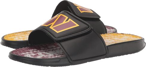 FOCO Mens Nfl Team Logo Athletic Sport Shower Flip Flop Gel Slides Sandals, Gradient Wordmark, 9-10 US in Saudi Arabia