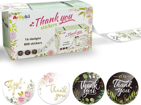 1200 قطعة من ملصقات شكرًا للأعمال الصغيرة، ملصقات دائرية مقاس 1.5 بوصة مع 16 تصميمًا، 4 ملصقات ذاتية اللصق، ملصقات مقاومة للماء، ختم للتغليف، الهدايا والحرف اليدوية in Kuwait
