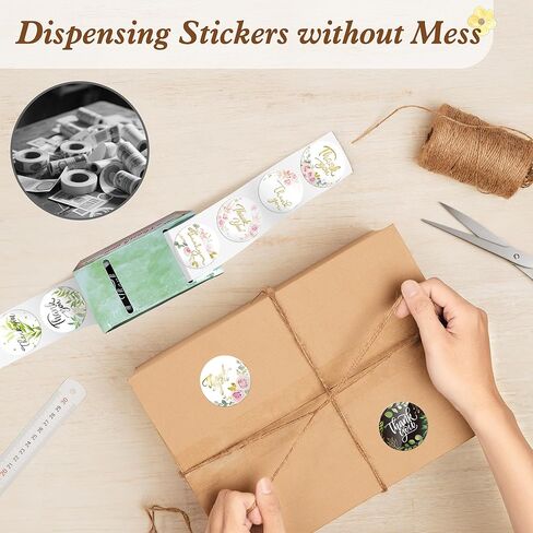 1200 قطعة من ملصقات شكرًا للأعمال الصغيرة، ملصقات دائرية مقاس 1.5 بوصة مع 16 تصميمًا، 4 ملصقات ذاتية اللصق، ملصقات مقاومة للماء، ختم للتغليف، الهدايا والحرف اليدوية in Kuwait