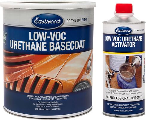 Eastwood 4:1 Daytona Yellow 2K Basecoat and Activator Automotive Spray Paint Kit Makes 5 Sprayable Quarts in Saudi Arabia