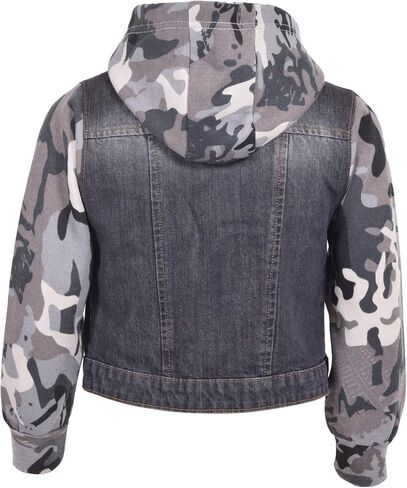 Boys Denim Jacket Long Sleeves Fleece Comfortable Button Closure Hooded Jackets Coat For Every Party Age 2-14 in Saudi Arabia
