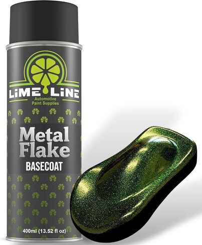 LiME LiNE Metal Flake Basecoat Automotive Grade Sparkle Spray Paint (Red) in Saudi Arabia