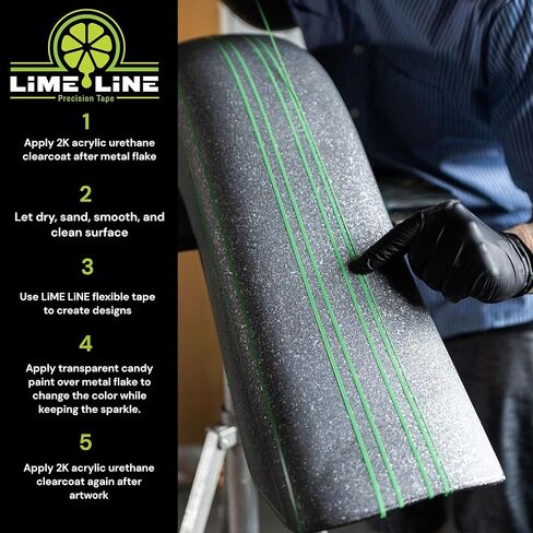 LiME LiNE Metal Flake Basecoat Automotive Grade Sparkle Spray Paint (Red) in Saudi Arabia