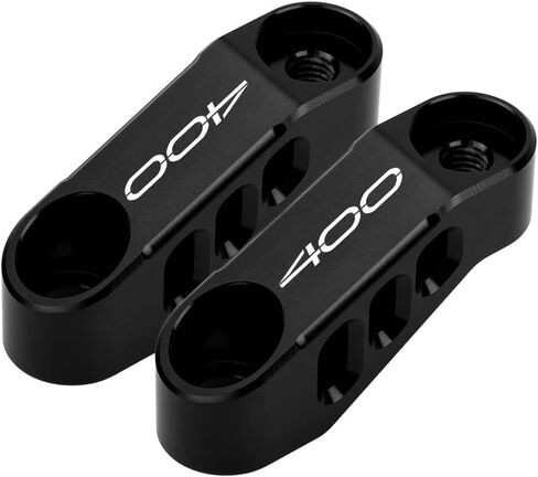 Motorcycle Mirrors Bracket for Z400 2019-2024 Mirror Mounting Brackets Rearview Mirror Risers Extension Adapters Improved Visibility z400 Accessories (Black) in Saudi Arabia