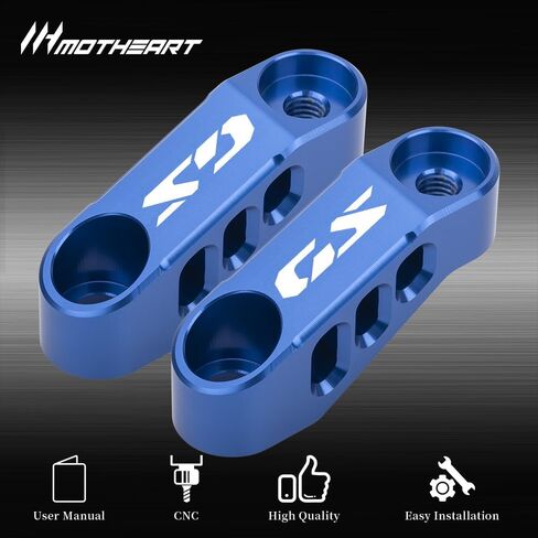 دراجة نارية REATVINCE MIRROR Mirror Extender Brackets for F800GS F800GS F900GS F900GS Adventure R1300GS R1300GS Adventure Adventure Lightweight CNC F800GS F900GS Accessories (Gray) in Kuwait