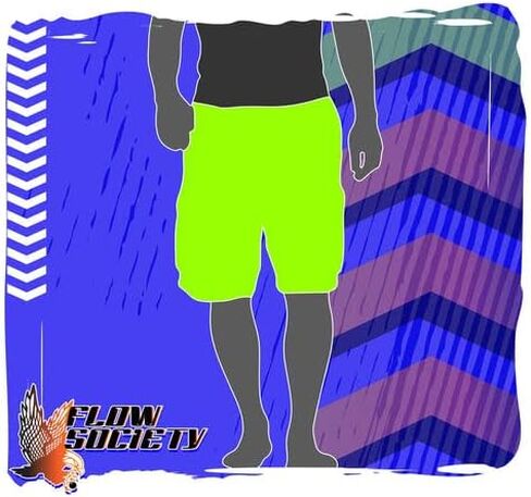 Flow Society Boys Angry Hockey Puck Attack Shorts - صالة رياضية - شورتات شبكية - شورتات رياضية - أزياء نشطة - شورتات منقوشة in Kuwait