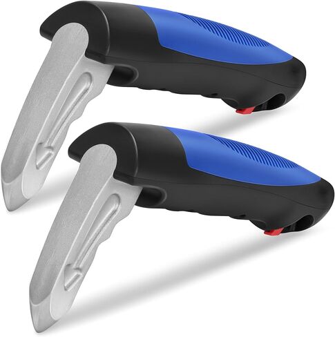 NINEMAX Car Door Handle for Elderly Car Door Handle Assist Support, Portable Car Grab Handle, Blue Car Door Latch Handle, Vehicle Support Handle Car Door Assist Bar with Strap Window Breaker in Kuwait
