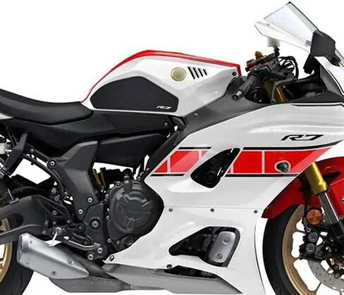 دراجة نارية ل R7 YZF R7 YZFR7 2021-2025 الجانبية منصات خزان خزان الوقود ملصقات حامي شرس غاز الركبة الجر R7 دبابة وسادة in Kuwait