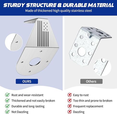 Watermelon Light Brackets - 2Pack Stainless Steel Watermelon Mirror Turn Signal Angled Bracket Holder Universal Kit for Watermelon Light Turn Signal (Lights not Included) in Kuwait