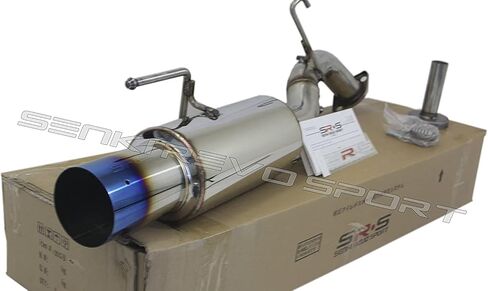 SRS Axleback Axle Back العادم كاتم الصوت متوافق/بديل لعام 2012-2016 Mitsubishi Lancer DS ES GT Burnt Tip in Saudi Arabia