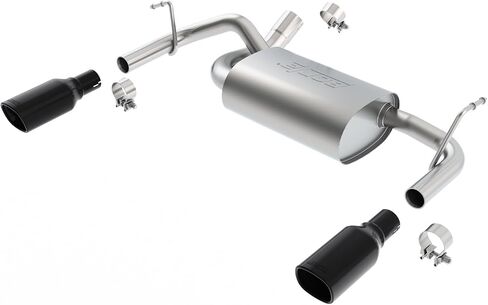 Borla 11834BC نظام العادم Axle-Back Performance لعام 2012-2018 JEEP WRANGLER JK/JKU 3.6L V6 أوتوماتيكي/يدوي ناقل حركة 4 عجلة 2 ، 4 باب. in Saudi Arabia