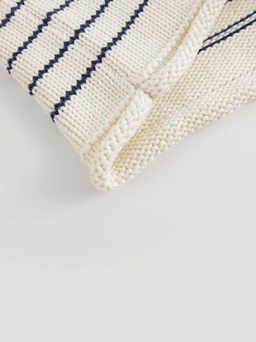 marc & janie Girls Preppy Style Striped Cotton Knit Vest Crew Neck Sleeveless Sweater Tops 541881 in Saudi Arabia