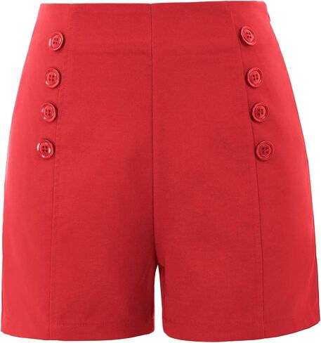 Belle Poque Women High Waist Stretch Sailor Pinup Shorts in Saudi Arabia