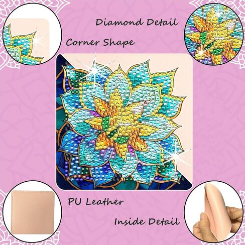 Diamond Art Painting Bookmarks,8Pcs DIY Cute Diamond Art Kits for Adults, Corner Bookmarks Small Crafts Kit for Women Book Lovers (Ocean) in Saudi Arabia