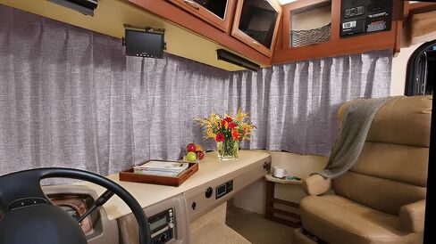 ستارة مركبة من طراز RV من طراز RV للهيئات المركزية من الفئة A - 120 "× 40" كل لوحة جاهزة لتثبيت ظهور التعادل مع 2 متضمنة (خطاط السنانير من خشب البلوط الممتاز) in Saudi Arabia