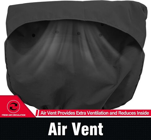Fuprosico Outboard Motor Cover Waterproof Heavy Duty 900D Oxford with Cotton Lining Boat Motor Cover Fits 25-50 HP Outboard Engine,Black in Saudi Arabia