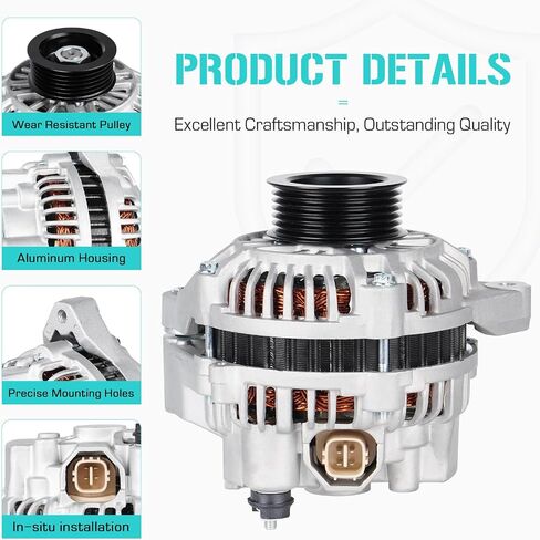 NEW LOVATIONATOR متوافق مع ACURA ELACURA EL 1.7L 2001-2005 ، لـ Honda CIVIC 1.7L 2001-2005 ، 400-48035 ، 31100-PLM-A01 ، 31100-PLM-A02 ، 31100-PLM-C01 ، A5TA7091 in Saudi Arabia
