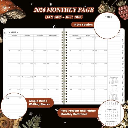 2025 Planner - JAN 2025 - DEC 2025, Planner 2025, Weekly Monthly Planner 2025, 8" x 10", 2025 Calendar Planner with Spiral Bound, Floral in Kuwait
