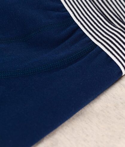 Petit Bateau BOYS' PLAIN COTTON AND ELASTANE BOXER SHORTS - 2-PACK SIZES 2-12 YEARS in Kuwait