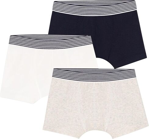 Petit Bateau Boy's Boxer Shorts Pack من 3 أحجام 2-12 سنة in Saudi Arabia