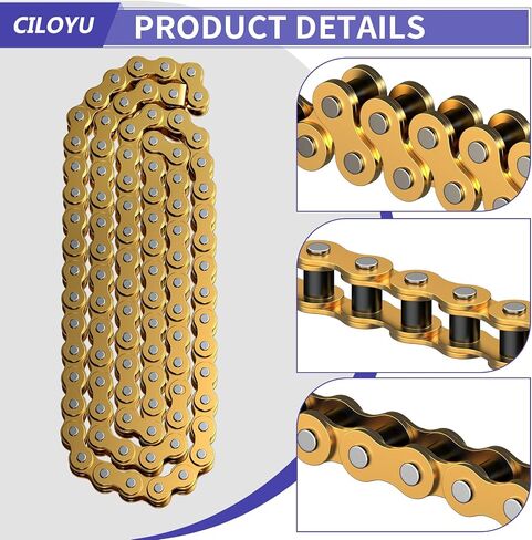 #35 Go Kart Chain 3 Feet 95 Links Replacement for Go Kart Cart Mini Bike Dirt Bike Motorcycle Powersports Parts Accessories with 35 Chain Breaker 5 Master Link in Saudi Arabia