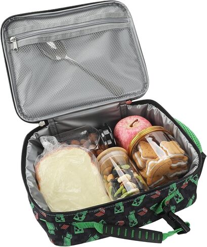 Bioworld Minecraft Creepers and Block Characters Insulated Lunch Kit in Saudi Arabia