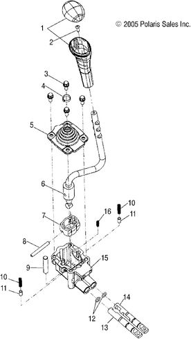 غطاء التمهيد Polaris Gear Selector ، لنماذج ATV الرياضية المحددة ، OEM الأصلي - الجزء 3233648 in Kuwait